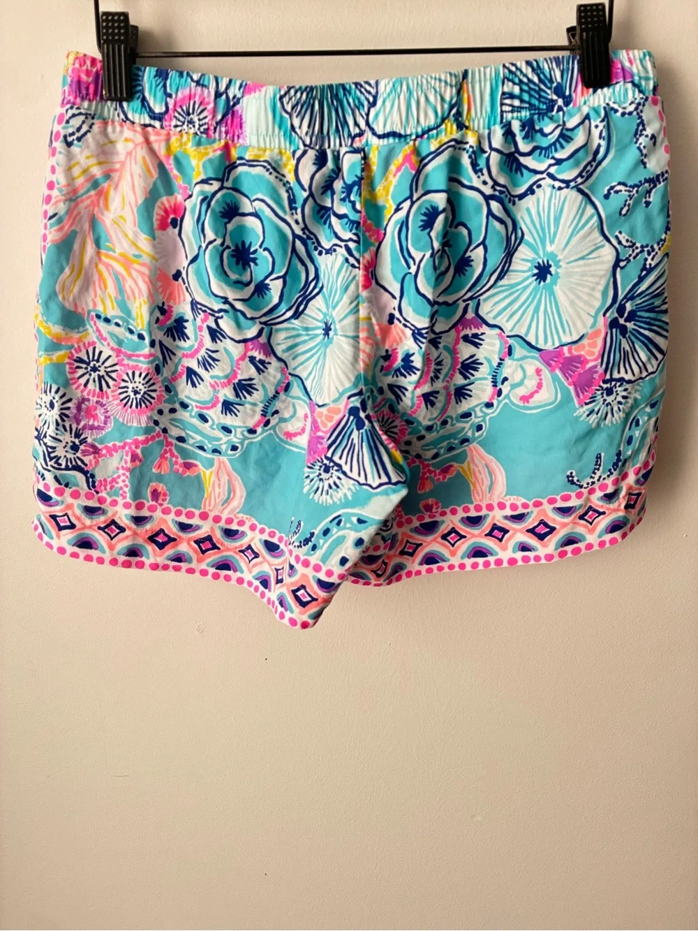 Lilly Pulitzer Shorts Women’s S Katia Tropical Floral Sea Life Resort